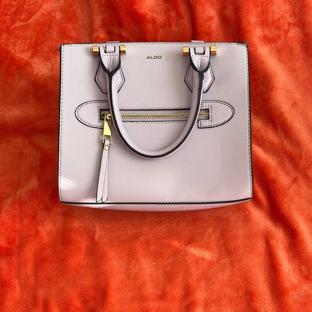 Aldo Cream Satchel with Classic Design